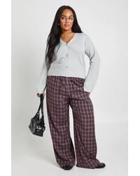 Boohoo - Plus Button Through Cardigan - Lyst
