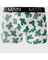 Boohoo - Cactus Printed Boxers - Lyst