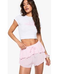 Boohoo - Tall Layered Flippy Short - Lyst