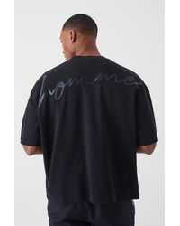 BoohooMAN - Kastiges Oversize T-Shirt mit Print - Lyst
