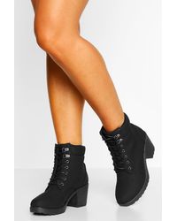 boohoo wedge boots