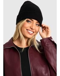 Boohoo - Basic Knitted Beanie - Lyst