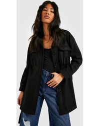 Belted Shacket for Women - Up to 76 
