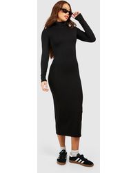 Boohoo - Tall Premium Super Soft Roll Neck Midaxi Dress - Lyst