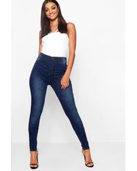 Boohoo - Tall Mid Rise Skinny Jeans - Lyst