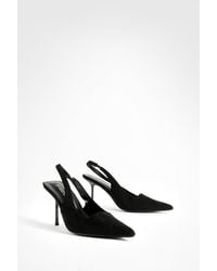 Boohoo - Slingback Extreme Point Court Shoes - Lyst