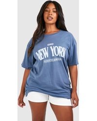 Boohoo - Plus New York 1989 Printed T-Shirt - Lyst