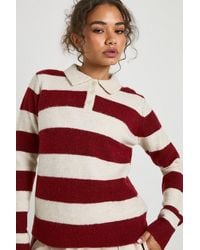 Boohoo - Super Soft Knitted Oversized Stripe Jumper - Lyst