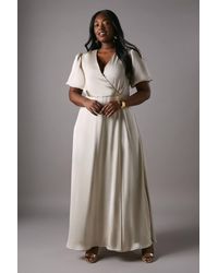 Coast - Plus Size Puff Sleeve A Line Skirt Bridesmaid Dress - Lyst