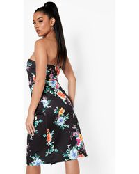 zoey bandeau wrap detail midi dress