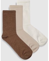 Boohoo - Tonal Plain Sports Sock 3 Pack - Lyst