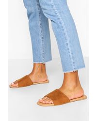 wide fit diamante sliders