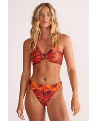 Nasty Gal - Tie Dye Ring Crop Bikini Set - Lyst