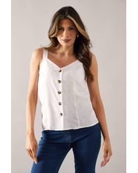 Wallis - Button Through Cami Top - Lyst