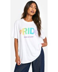 Boohoo - Camiseta Oversize Del Orgullo Disco Con Estampado De Cerezas - Lyst