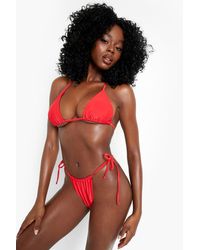 36 Boohoo.com Damen Sport Paisley-Print Bikinihose Mit Strass-Detail & Bademode Bademode Bikinis Tanga Bikinis 