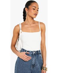 Boohoo - Double Layer Slinky Cami Top - Lyst