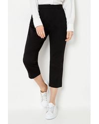 Wallis - Petite Side Zip Stretch Crop Pants - Lyst