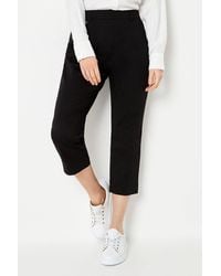 Wallis - Petite Side Zip Stretch Crop Pants - Lyst
