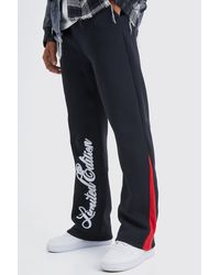 BoohooMAN - Limited Edition Script Gusset Joggers - Lyst