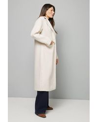 Wallis - Collared Cuff Detail Maxi Coat - Lyst