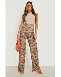 Cotton Grandpa Crochet Flare Pants 
