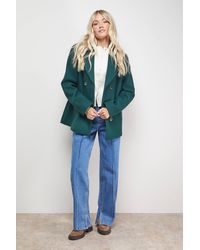 Oasis - Double Breasted Blazer Coat - Lyst