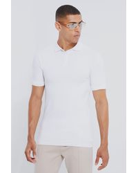 BoohooMAN - Muscle Fit Man Short Sleeve Polo - Lyst