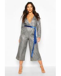 boohoo velvet jumpsuit