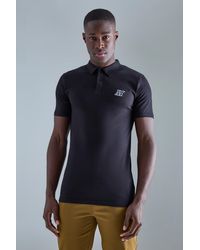 BoohooMAN - Slim Man Embroidered Polo - Lyst