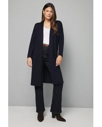 Wallis - Maxi Edge To Edge Pocket Cardigan - Lyst