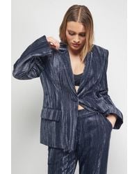 Oasis - Oversized Crushed Velvet Blazer Co-Ord - Lyst