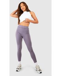 Boohoo - Tall Cotton Jersey Ruched Booty Boosting Leggings - Lyst