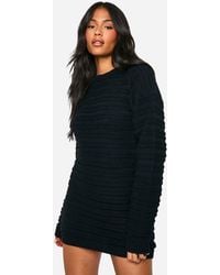 Boohoo - Tall Open Back Knitted Jumper Dress - Lyst