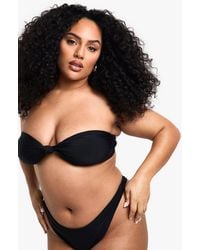 Boohoo - Plus Swimwear Essentials Bandeau Bikini Top - Lyst