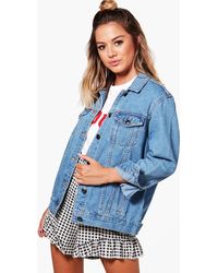 boohoo denim jacket womens