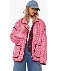 Boohoo - Printed Oversized Jacket - Lyst