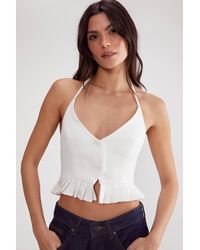 Nasty Gal - Pleated Hem Tailored Top - Lyst