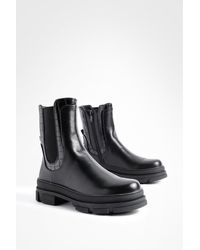 Boohoo - Super Chunky Sole Ankle Boots - Lyst