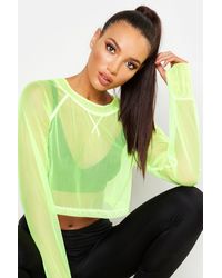 Boohoo Haut De Gym À Filet Fluo Fit - citron vert - 38, Citron Vert