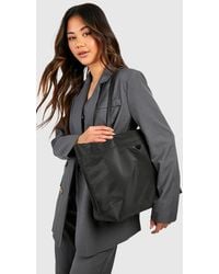 Boohoo - Nylon Basic Oversized Tote Bag - Lyst