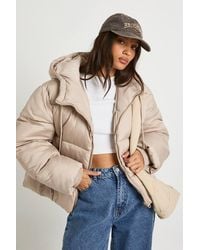Boohoo - Hooded Padded Puffer Jacket - Lyst