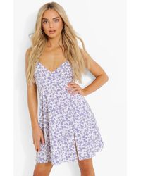 Boohoo Split Back Tie Oversized Tunic 