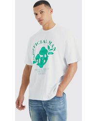 BoohooMAN - Tall Oversized Trippy Print T-shirt - Lyst