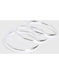 Boohoo - Chunky Bangles 3 Pack - Lyst