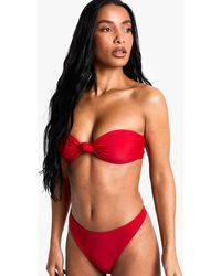 Boohoo - Swimwear Essentials Bandeau Bikini Top - Lyst