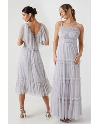 Coast - Frill And Ribbon Detail Tiered Bridesmaid Dress - Lyst
