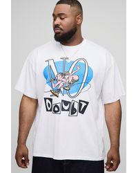 Boohoo - Plus Oversized No Doubt License Print T-Shirt - Lyst