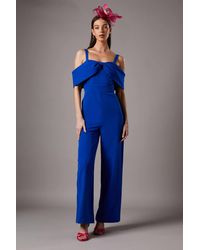 Coast - Bow Off Shoulder Jumpsuit - Lyst