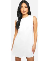 Boohoo - Petite Bow Detail Open Back Sleeveless Mini - Lyst